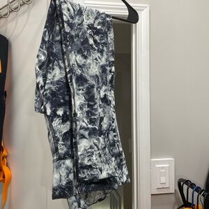 PINK patterned full length leggings